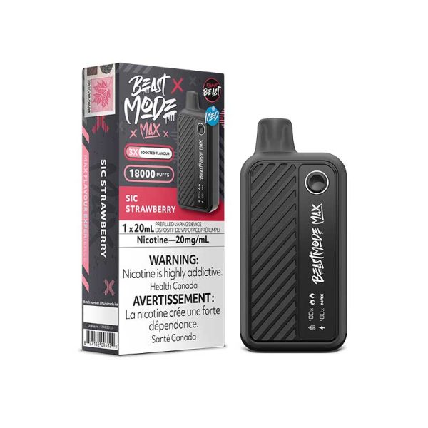 flavour beast modz max sic strawberry