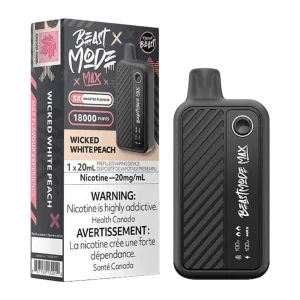 flavour beast mode max wicked white peach
