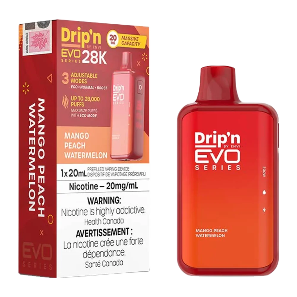 Drip'n evo 28k mango peach watermelon Drip'n evo 28k mango peach watermelon