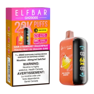 Elfbar 20000 sour strawberry dragonfruit
