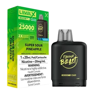 flavour beast Level X Boost 25k g2 super sour pineapple ice