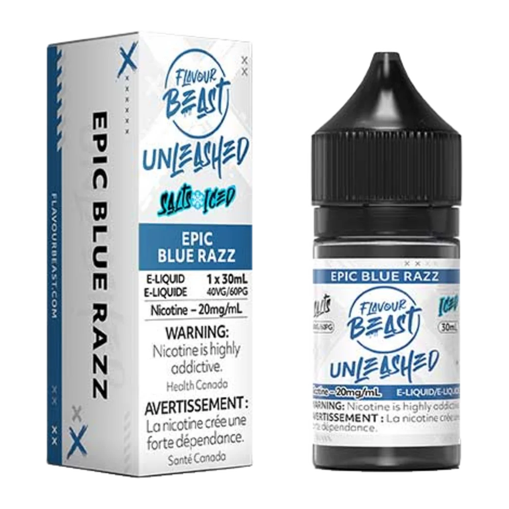 Flavour Beast Unleashed Epic Blue Razz Salt 30ml Flavour Beast Unleashed Epic Blue Razz Salt 30ml