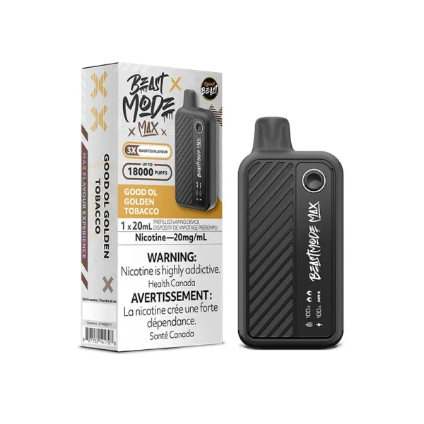 flavour beast mode max good ol golden tobacco