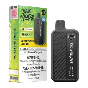 Flavour beast modz max super sour lemon ice