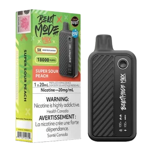 Flavour beast modz max super sour peach ice
