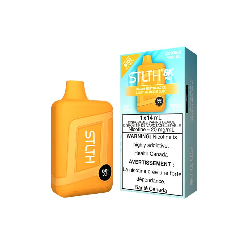 Coffrets 5pcs STLTH 8K PRO dragon berry mango glace 20mg Coffrets 5pcs STLTH 8K PRO dragon berry mango glace 20mg