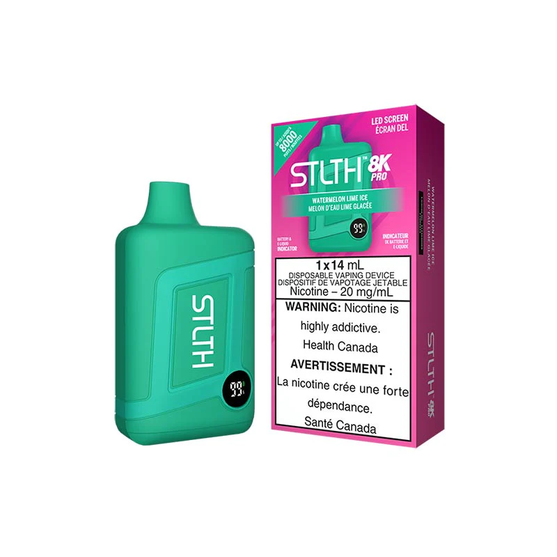 Coffrets 5pcs STLTH 8K PRO watermelon lime lime 20mg Coffrets 5pcs STLTH 8K PRO watermelon lime lime 20mg