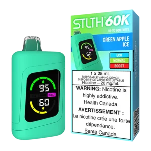 Stlth 60k green apple ice