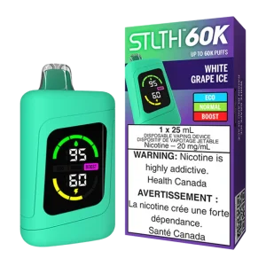 Stlth 60k white grape ice