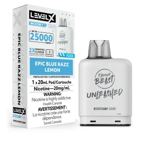 flavour beast Level x boost 25k g2  epic blue razz lemon ice