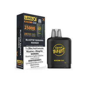 flavour beast Level X Boost 25k g2 blastin' banana mango