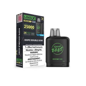 flavour beast Level X Boost 25k g2 dope double kiwi ice