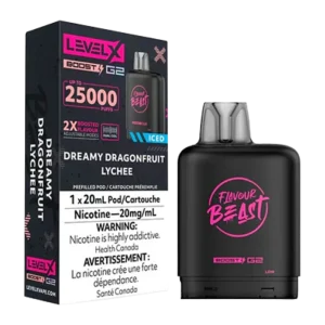 flavour beast Level X Boost 25k g2 dreamy dragonfruit lychee ice
