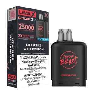 flavour beast Level X Boost 25k g2 lit lychee watermelon ice