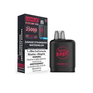 flavour beast Level X Boost 25k g2 savage strawberry watermelon ice