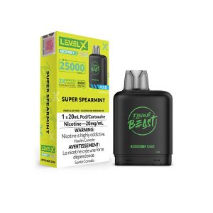 flavour beast Level X Boost 25k g2 super spearmint ice