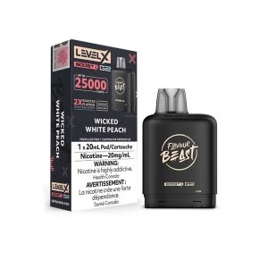 flavour beast Level X Boost 25k g2 wicked white peach