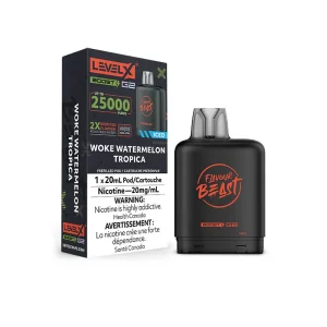 flavour beast Level X Boost 25k g2 woke watermelon tropica ice