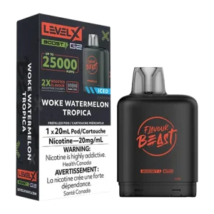 flavour beast Level X Boost 25k g2 woke watermelon tropica ice