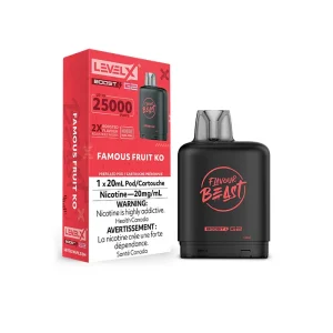flavour beast Level X Boost 25k g2 Famous fruit K.O Ice