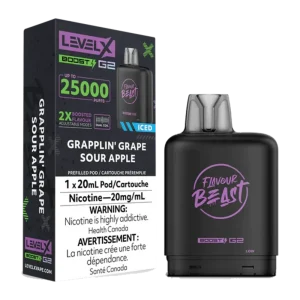 flavour beast level x boost 25k g2 grapplin grape sour apple ice