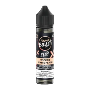 flavour beast salt 60ml wicked white peach