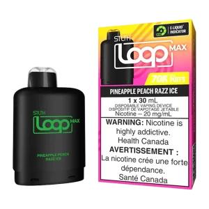Stlth loop max 70k pineapple peach razz ice