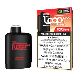 Stlth loop max 70k strawberry coconut ice