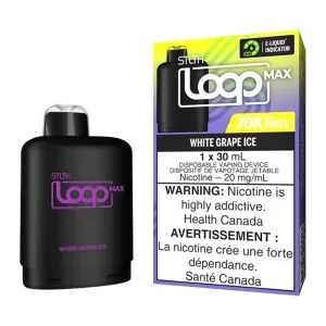 Stlth loop max 70k white grape ice