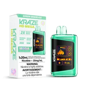 Kraze HD mega green grape ice