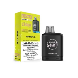 flavour beast Level X Boost 25k g2 White G.B. ice