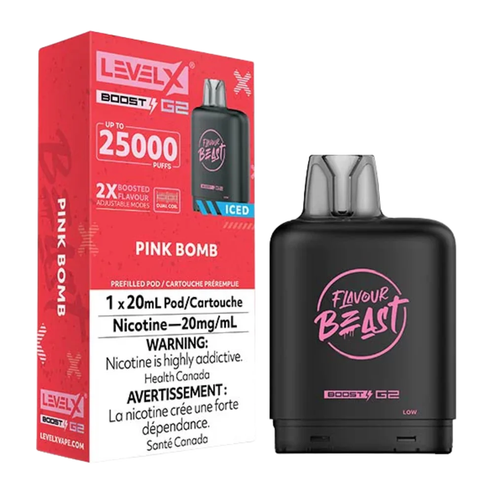 flavour beast Level X Boost 25k g2 pink bomb ice flavour beast Level X Boost 25k g2 pink bomb ice