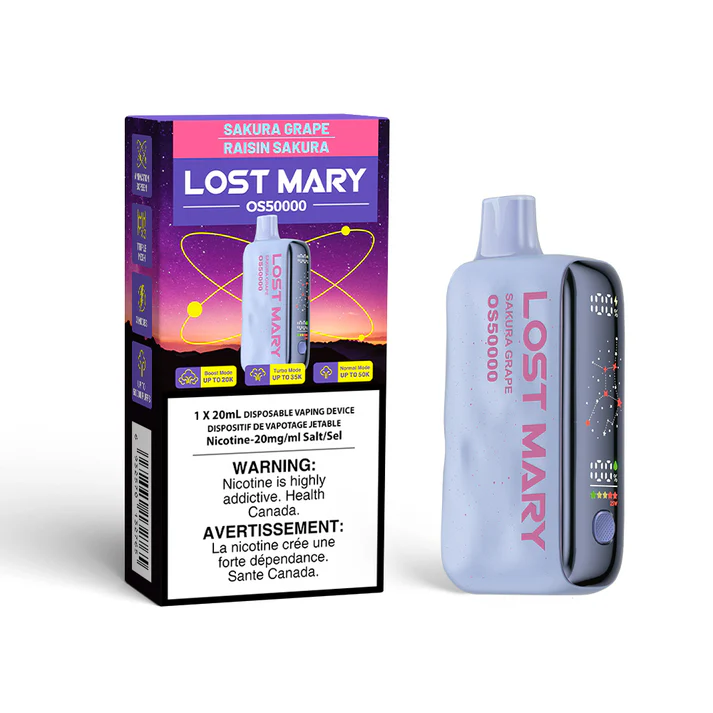 Lost mary 50k sakura grape Lost mary 50k sakura grape