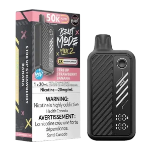 Flavour beast mode max 2 Str8 strawberry banana ice Flavour beast mode max 2 Str8 strawberry banana ice