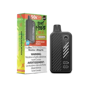 Flavour beast mode max 2 super sour peach ice