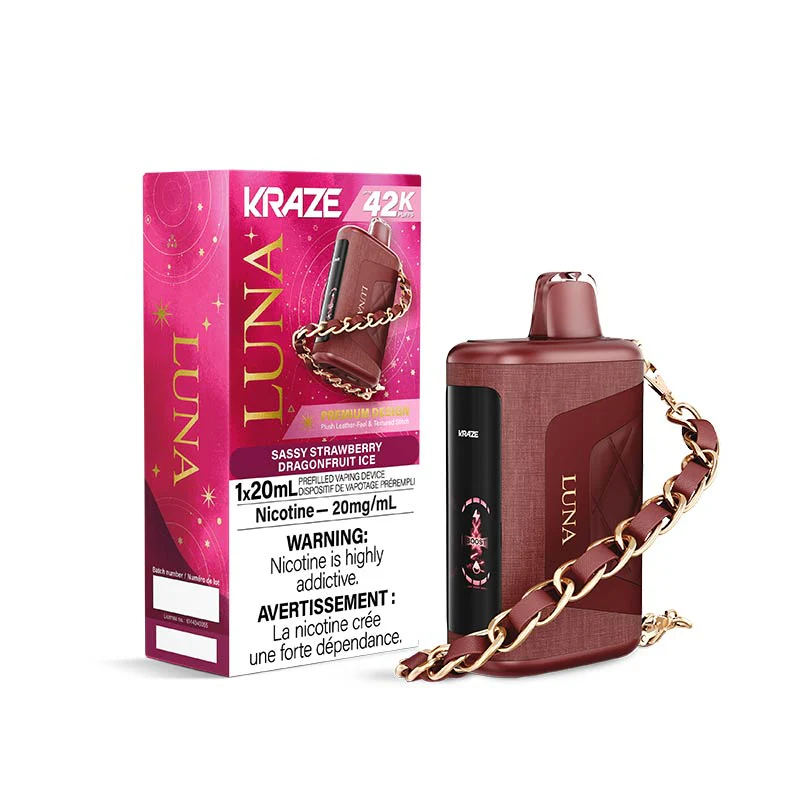 Kraze luna 42k sassy strawberry dragonfruit ice Kraze luna 42k sassy strawberry dragonfruit ice