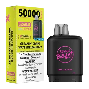 flavour beast level x g2 ultra gleamin' grape watermelon mint ice
