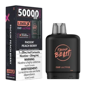 flavour beast level x g2 ultra packin peach berry