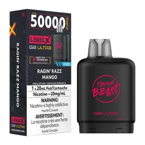 flavour beast level x g2 ultra ragin'razz mango ice