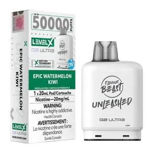 flavour beast level x unleashed g2 ultra epic watermelon kiwi ice