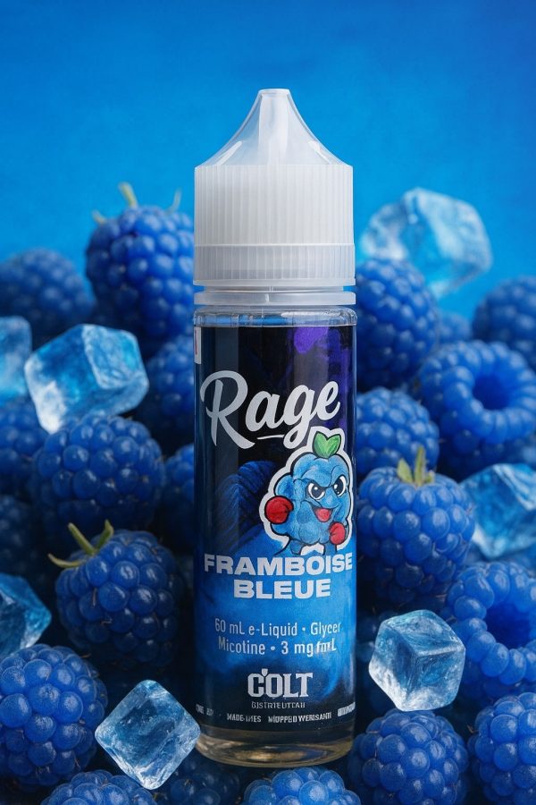 rage ice 60ml Blue raspberry - Vape Wôlinak