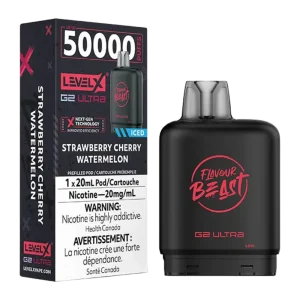 flavour beast level x g2 ultra Strawberry cherry watermelon ice