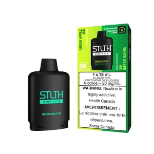Stlth loop switch 15k green apple ice - white grape ice
