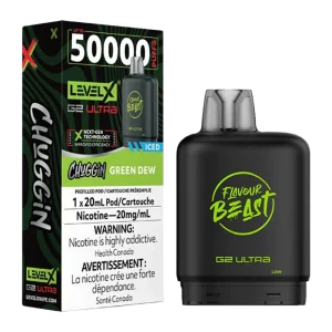 Flavour beast level x g2 ultra Chuggin green dew