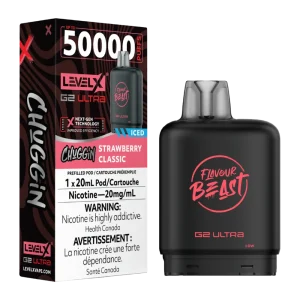 Flavour beast level x g2 ultra Chuggin strawberry classic