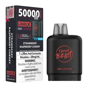 flavour beast level x g2 ultra strawberry raspberry cherry ice