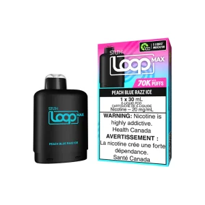 Stlth loop max 70k peach blue razz ice