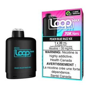 Stlth loop max 70k peach blue razz ice Stlth loop max 70k peach blue razz ice