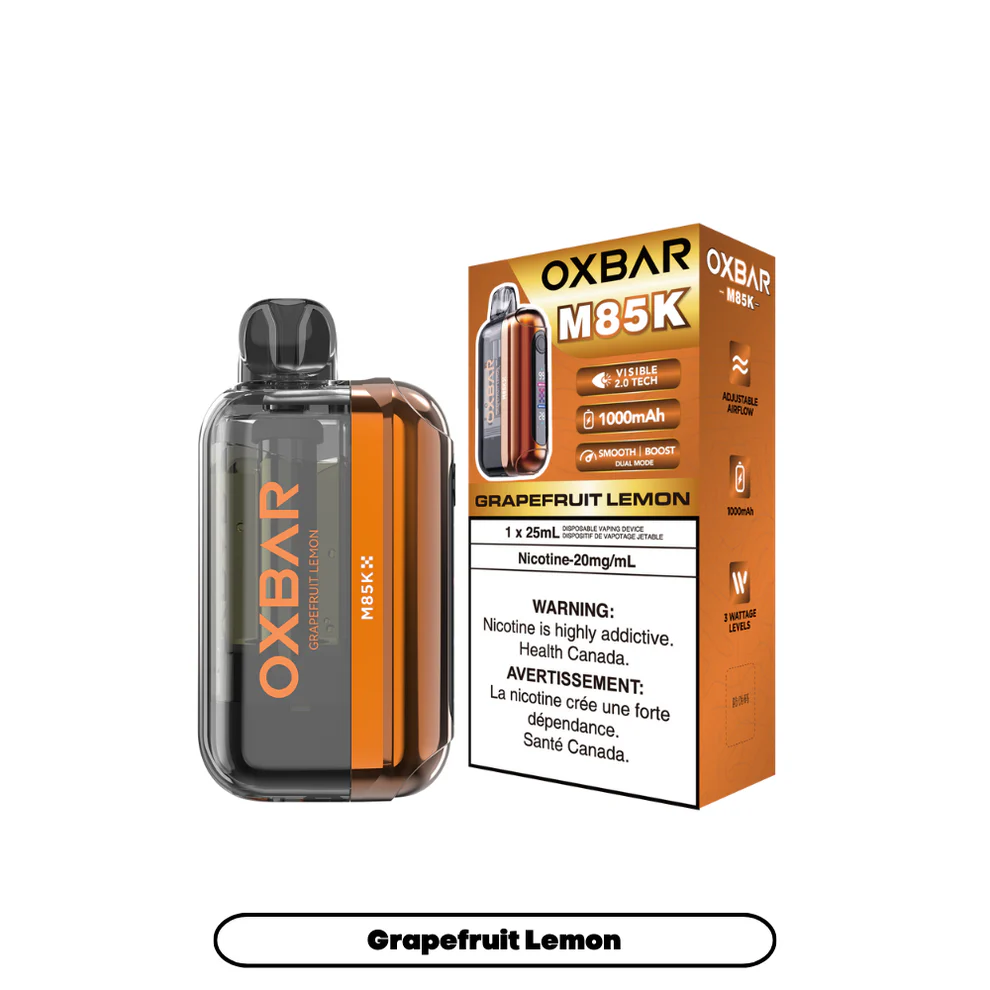 oxbar m85k grapefruit lemon oxbar m85k grapefruit lemon
