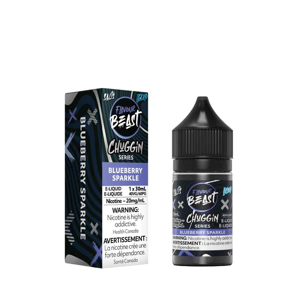 Flavour beast chuggin series blueberry sparkle salt 30ml Flavour beast chuggin series blueberry sparkle salt 30ml